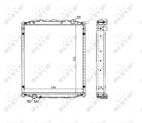 NRF 51604 Radiator, racire motor