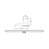 Cheder parbriz AUDI A3 (8V), 06.2012-12.2020, un bandou; superior,