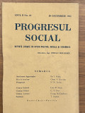 Revista Progresul Social 1933