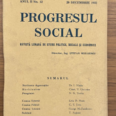 Revista Progresul Social 1933