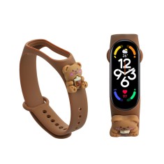 Curea Kwmobile pentru Xiaomi Mi Band 7/Mi Band 6/Mi Band 5, Maro, Silicon, KWM0000253Q002C
