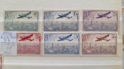 1936 France PA YT=8-13 c.set MH orig.gum foto