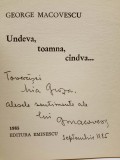 Autograf GEORGE MACOVESCU