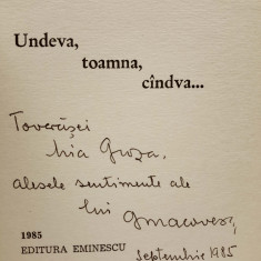 Autograf GEORGE MACOVESCU