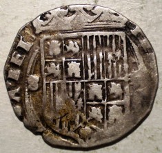 G.281 SPANIA CASTILIA ARAGON FERNANDO II ISABEL I 1474 1504 1 REAL ARGINT foto