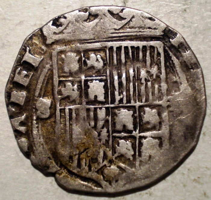 G.281 SPANIA CASTILIA ARAGON FERNANDO II ISABEL I 1474 1504 1 REAL ARGINT
