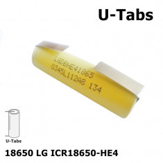 LG 18650 LG ICR18650-HE4 20A 2500mAh Set 1 Bucata, Tip Urechi de lipire in U foto