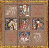 Sfintele Paști 2006, bloc de 5 timbre, nr. lista 1711a, MNH