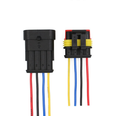 Conector Tata-Mama cu fir Auto, 4Pini foto