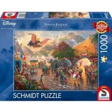 Puzzle 1000 piese, Thomas Kinkade - Disney - Dumbo, Schimdt