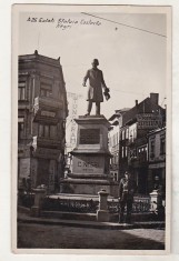 bnk cp In Galati - Statuia C Negri - circulata 1941