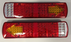 Set 2 stopuri led camion 24v cu 5 functii #050 foto