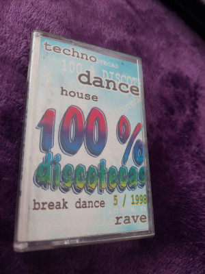 caseta audio Colectie,Originala,TEHNO DANCE HOUSE 100%DISCOTECAS BREAK DANCE 93 foto