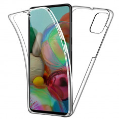 Husa 360 de grade silicon fata spate Samsung Galaxy A02S Transparenta Lax foto