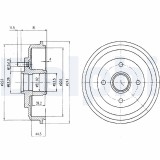 DELPHI BF402 Tambur frana