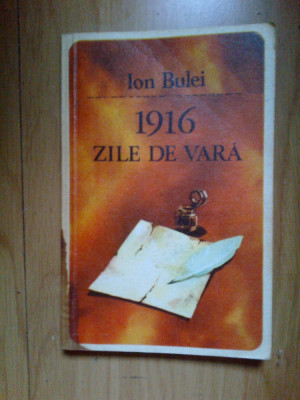a3a Ion Bulei - 1916. Zile de vară foto
