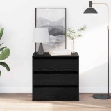 vidaXL Comodă pentru colț Stejar negru 60x41x58 cm Lemn prelucrat