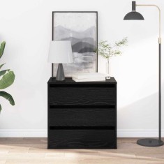 vidaXL Comodă cu sertare Stejar negru 60 x 41 x 58 cm Lemn compozit 868892