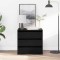 vidaXL Comodă cu sertare Stejar negru 60 x 41 x 58 cm Lemn compozit 868892