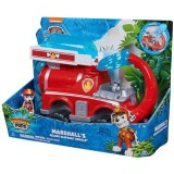 Masinuta cu figurina Paw Patrol - Vehicul mare cu elefant și apă și figurina Marshall Hero