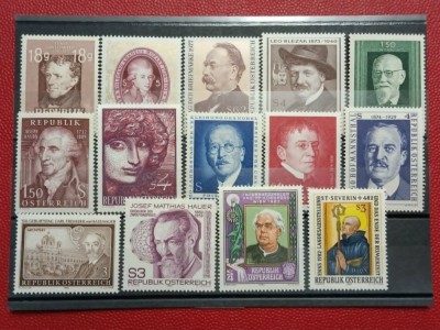 Lot timbre Austria, personalitati foto