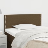 Cumpara ieftin Tăblie de pat, maro &icirc;nchis, 80x5x78/88 cm, textil