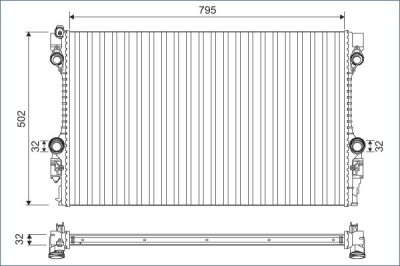 VALEO 701126 Radiator, racire motor foto