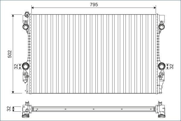 VALEO 701126 Radiator, racire motor