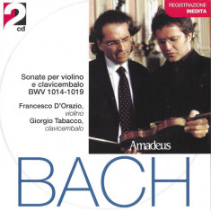 Box 2CD Bach, Francesco D'Orazio – Sonate Per Violino E Clavecimbalo, original