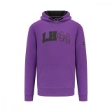 Mercedes AMG Petronas hanorac de bărbați cu glugă Lewis Hamilton purple F1 Team 2023 - XL