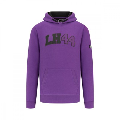 Mercedes AMG Petronas hanorac de bărbați cu glugă Lewis Hamilton purple F1 Team 2023 - XL foto