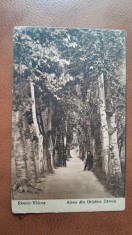 Carte postala, Ramnic-Valcea, Gradina Zavoiu, perioada interbelica