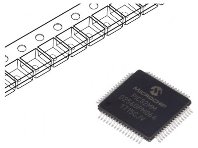 Microcontroler PIC32 256kB 2-3.6V SMD TQFP64 foto