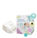 Geomed, Geomed, Nebulizatoare, With Compressor &amp; Compact Design, For Adults &amp; Children, Electric, Adult Mask, Child Mask, Mouthp