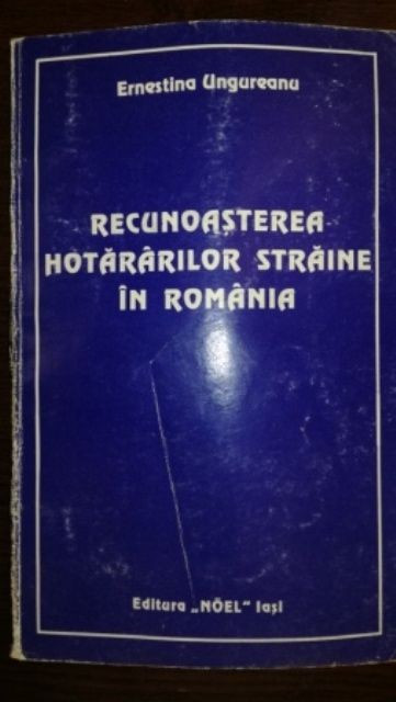 Recunoasterea hotararilor straine in Romania