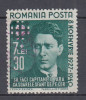 ROMANIA 1940 LP 142 I CORNELIU ZELEA CODREANU STAMPILAT