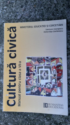 CULTURA CIVICA CLASA A VIII A - GEORGESCU ,STEFANESCU , EDITURA HUMANITAS foto