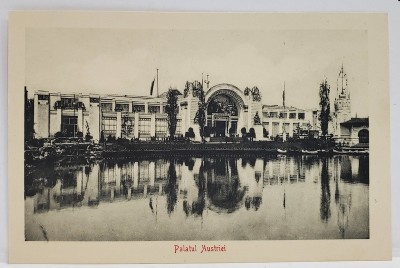PARCUL CAROL I , EXPOZITIA NATIONALA , PAVILIONUL AUSTRIEI , CARTE POSTALA , 1906 foto
