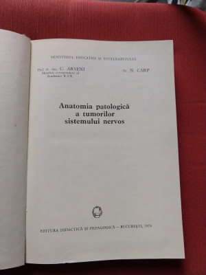 C. ARSENI - ANATOMIA PATOLOGICA A TUMORILOR SISTEMULUI NERVOS foto