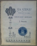 S-a stins!/ partitura, reclama Atelier reparatii M. Krasnianski, lito!