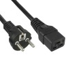 Cablu alim IEC C19-schuko 2m 3x1.5mm negru