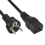 Cablu alim IEC C19-schuko 5m 3x1.5mm negru