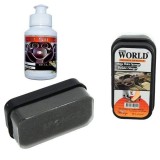 Ulei Siliconic Bord Auto ALM 100ml cu Burete, Curatare si Protectie