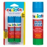 Set Lipici Carioca, Glue Stick, Capacitate 20g, 2 Bucăți, Fără Solvenți, Fără Reziduuri, Multicolor
