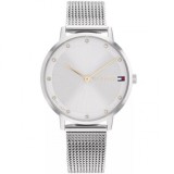 Tommy Hilfiger Pippa 1782665, Ceas de Damă cu Argintiu Brățară Metalică