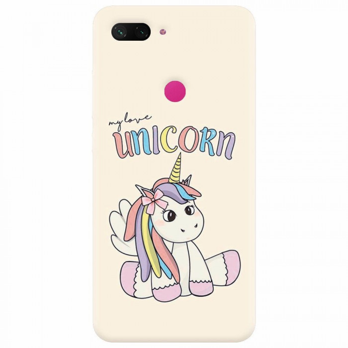 Husa silicon pentru Xiaomi Mi 8 Lite, My Love Unicorn
