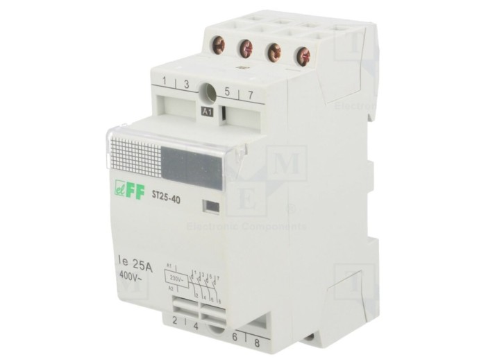 Contactor modular 4P 25A 230VAC NO