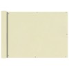 VidaXL Prelată balcon, material textil oxford, 75 x 400 cm, crem