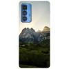 Husa compatibila cu Motorola G20 model Mountain Sunset, Silicon, TPU, Viceversa, Transparent, Carcasa