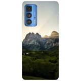Husa compatibila cu Motorola G20 model Mountain Sunset, Silicon, TPU, Viceversa, Transparent, Carcasa
